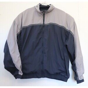 Vintage Bill Blass Full Zip Multicolor Windbreaker Jacket Colorblock Size‎ L.